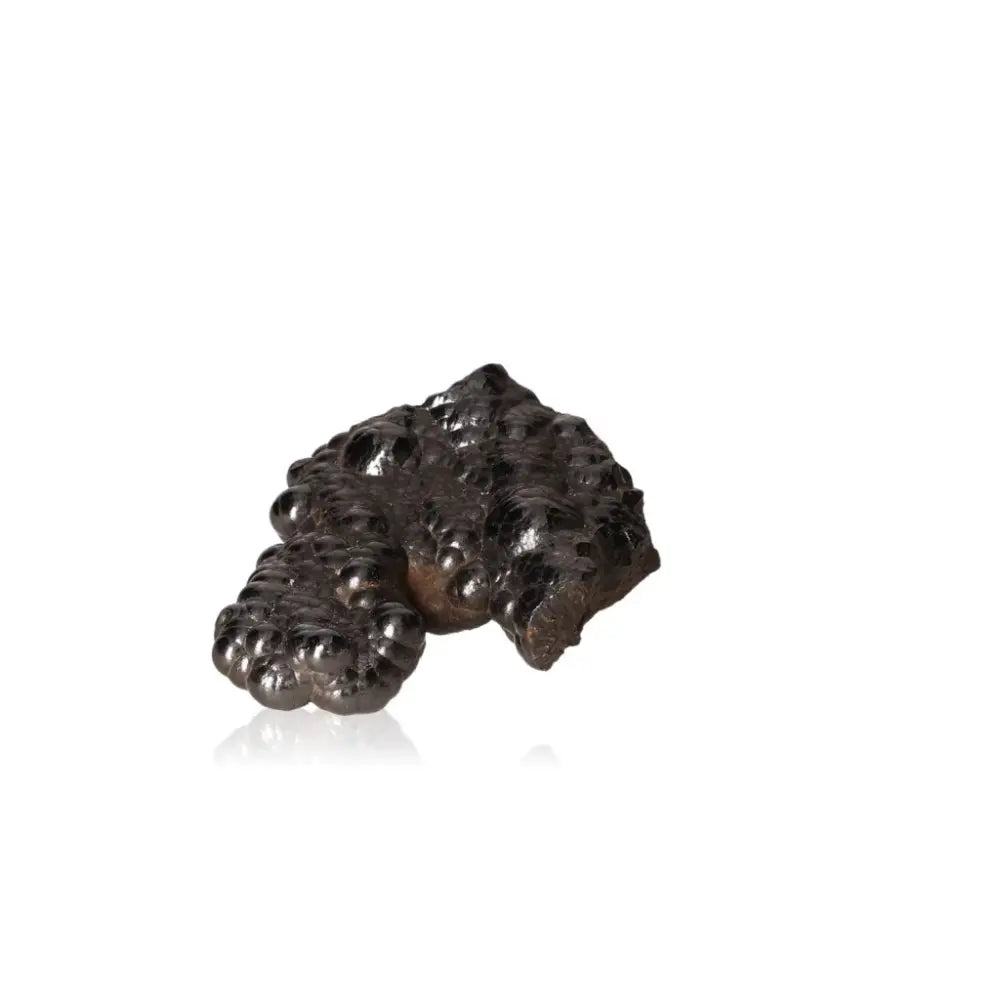 Polished Botryoidal Hematite crystal cluster with metallic sheen for grounding and energy protection.