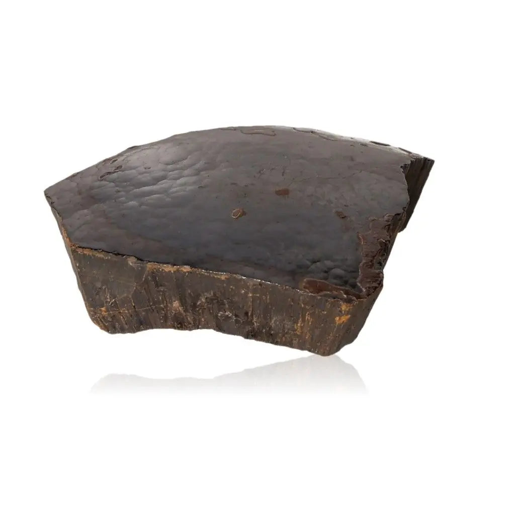 Polished Botryoidal Hematite crystal cluster for grounding and energy fortification, metallic sheen and unique formation.