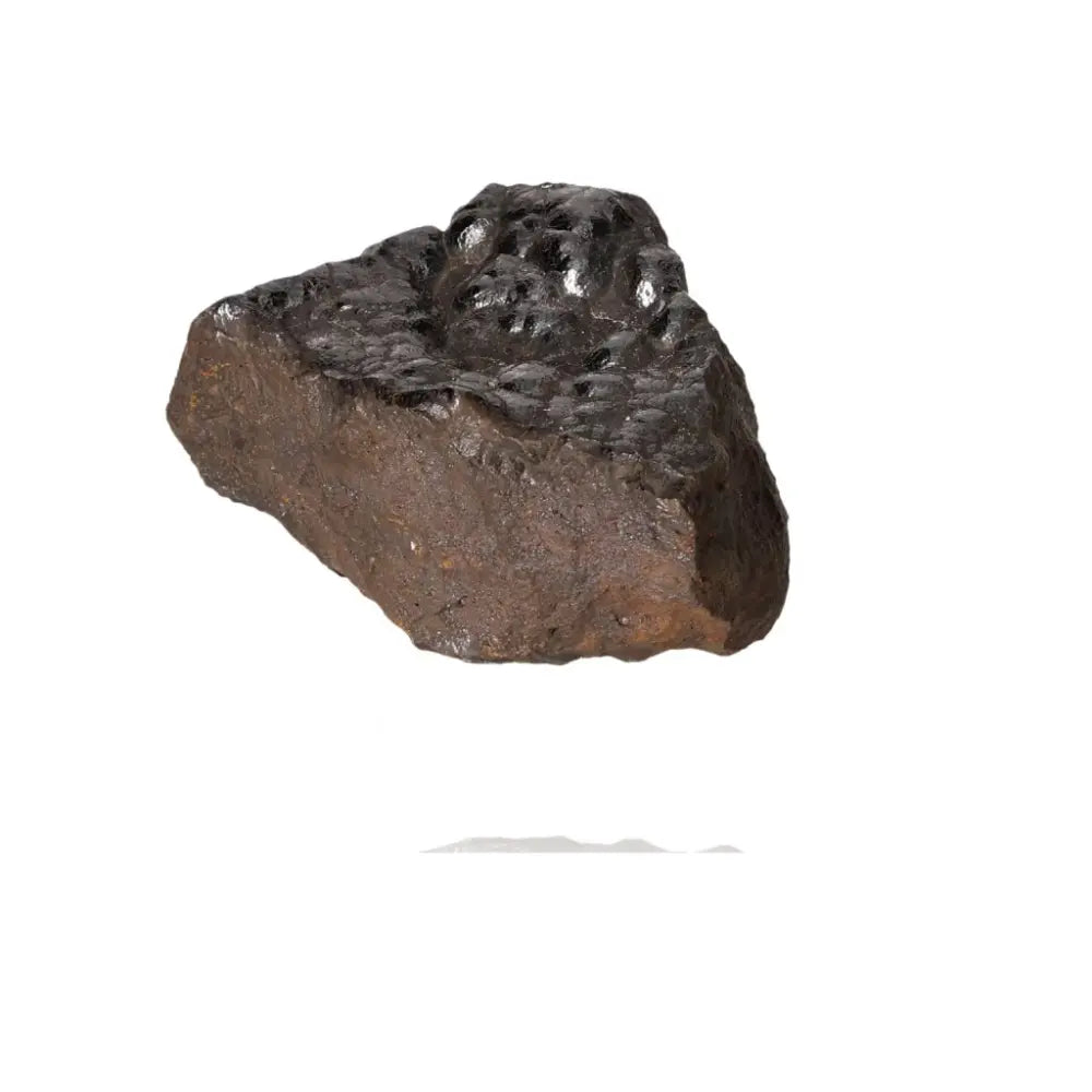 Polished Botryoidal Hematite crystal cluster, shimmering metallic finish, promotes energy fortification, emotional balance, and inner strength.