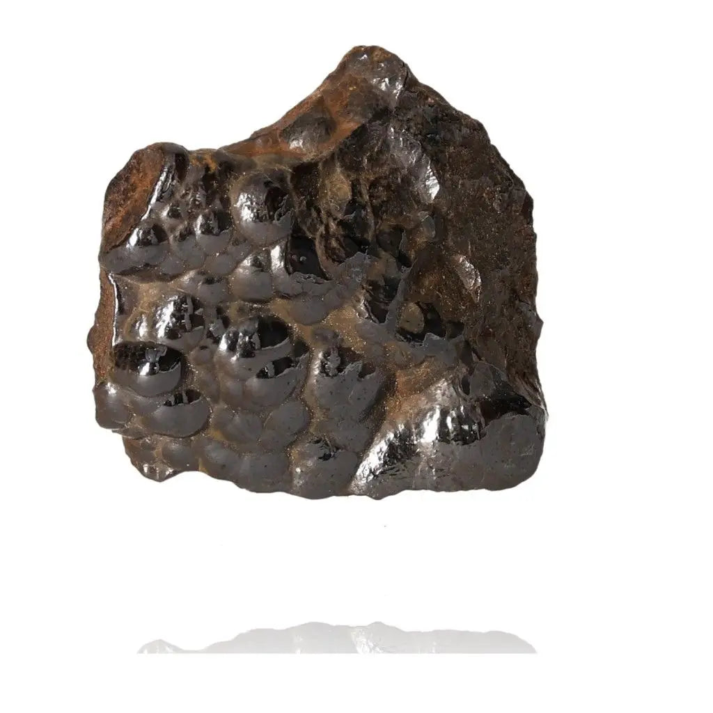 Polished Botryoidal Hematite crystal cluster with metallic surface, ideal for emotional balance and strength enhancement.