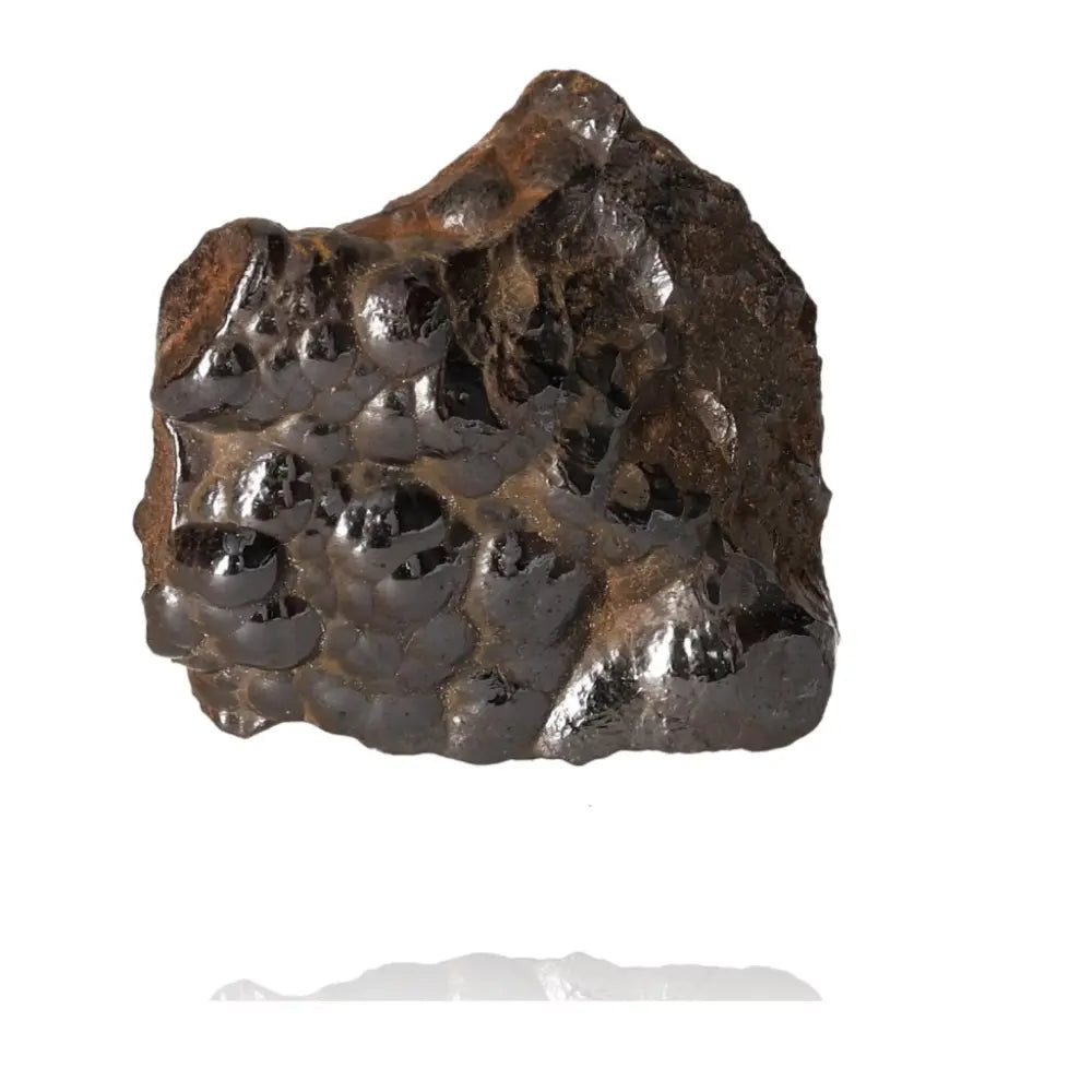 Polished Botryoidal Hematite crystal with shimmering surface, perfect for emotional balance and strength enhancing decor.