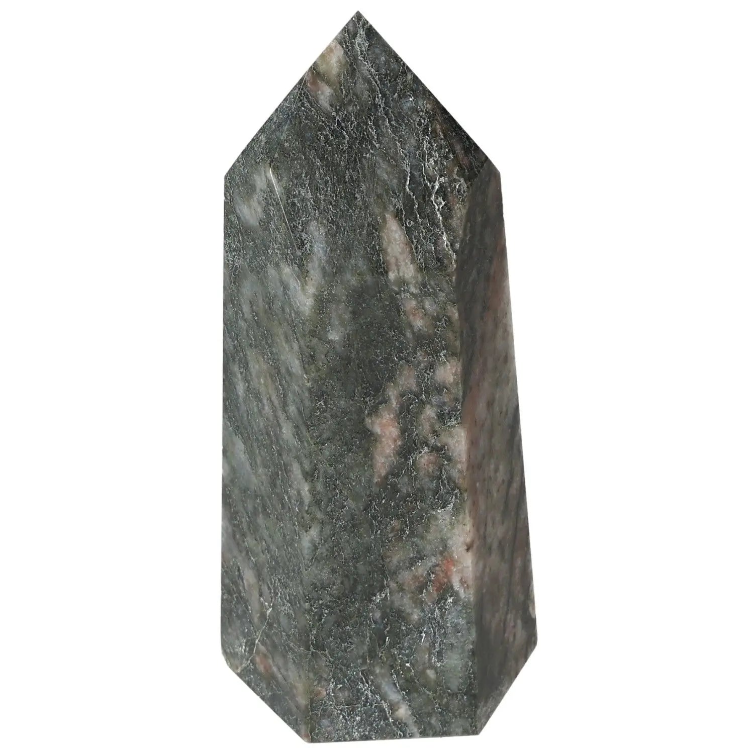 Polished Calcite Obelisk, Sylvia Crystals, powerful centerpiece for self-confidence, motivation, learning, prosperity, green hue