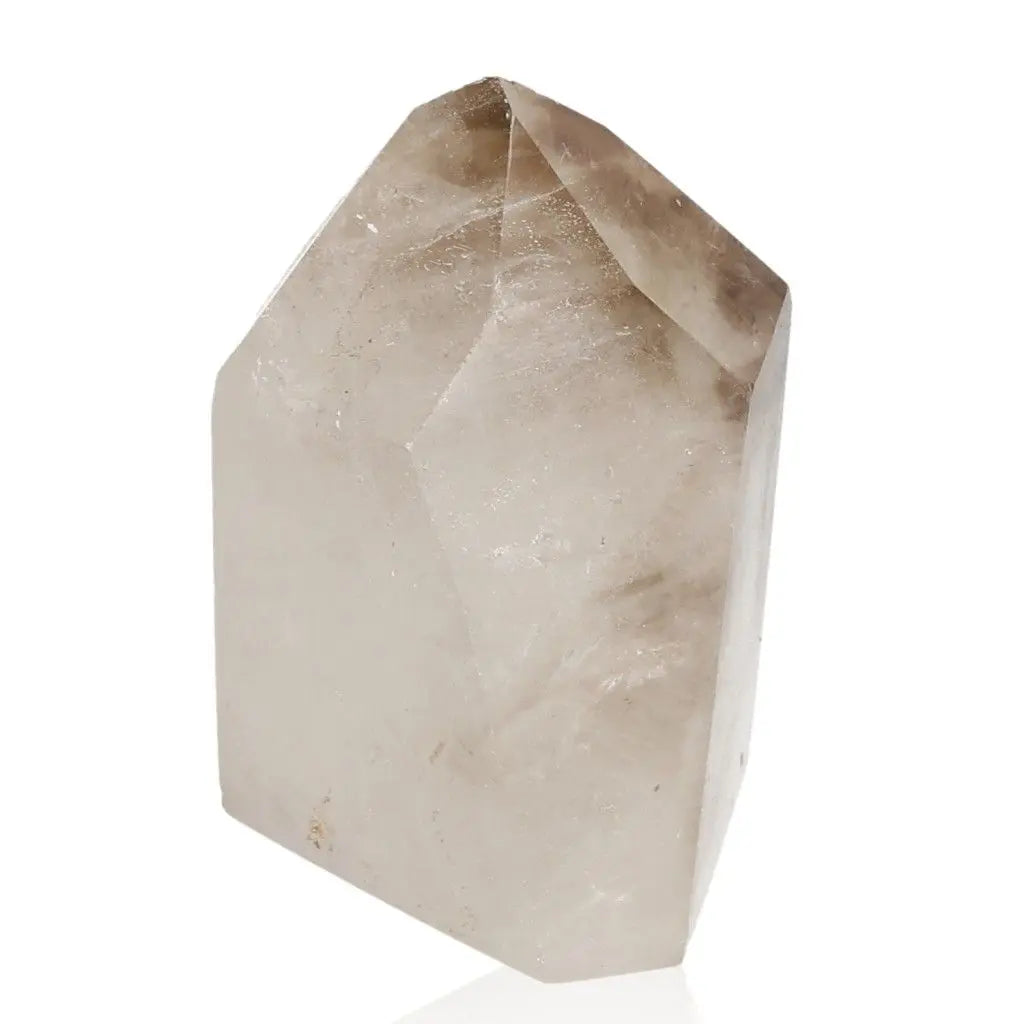 Polished Crystal Quartz Point showcasing natural beauty and spiritual resonance in various colors and elements.
