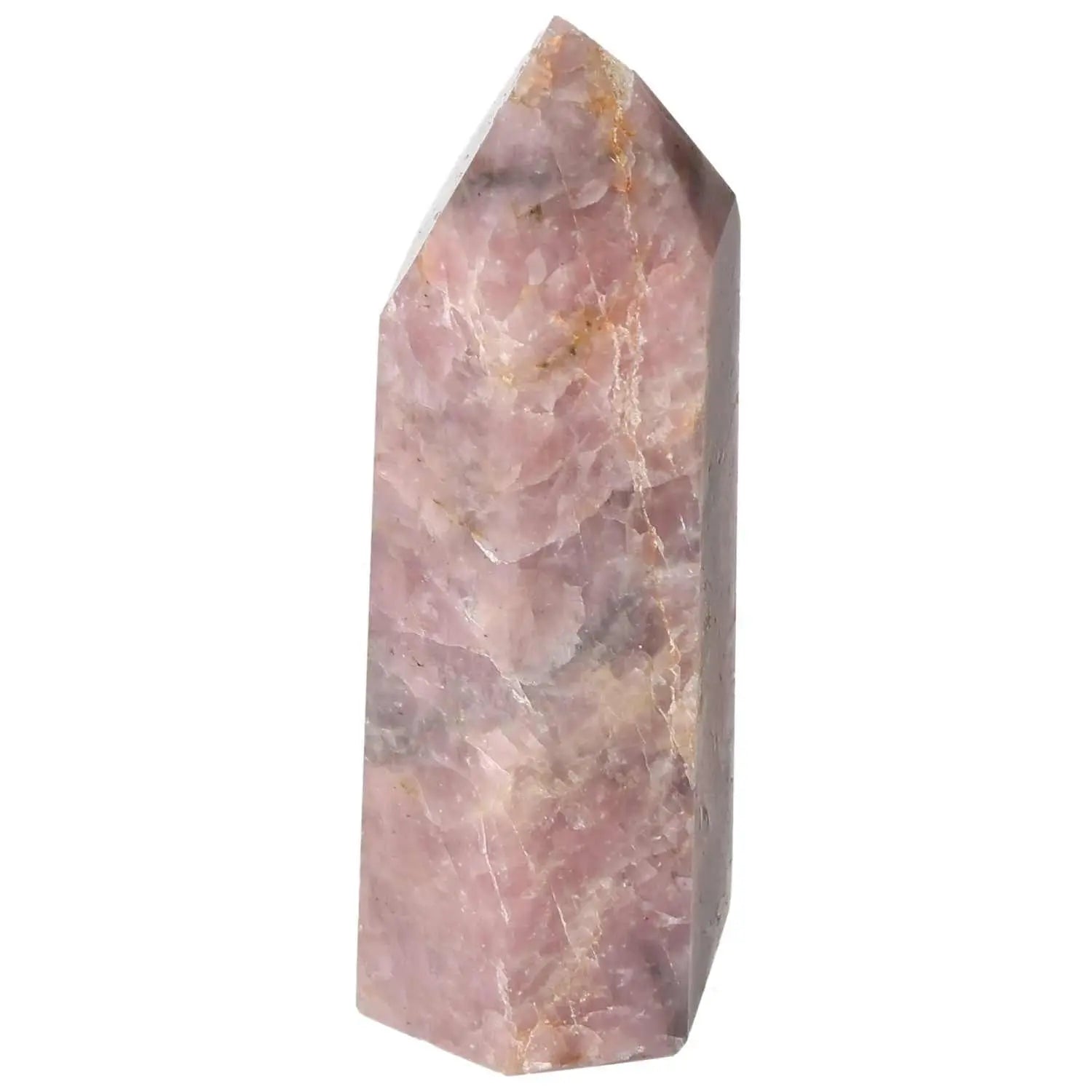 Polished Hematoide Obelisk from Sylvia Crystals, showcasing elegance and spiritual harmony in a luxurious, sustainable design.
