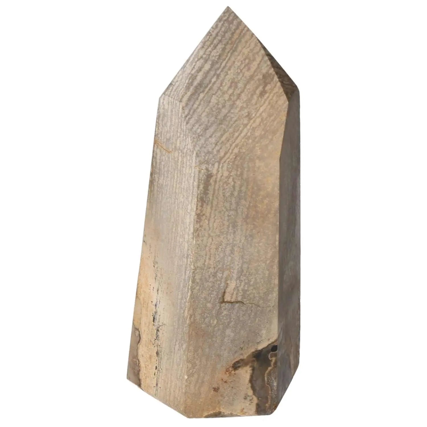 Elegant Polished Jasper Obelisk from Sylvia Crystals, designed to enhance peace, reduce stress, and infuse positive energy.