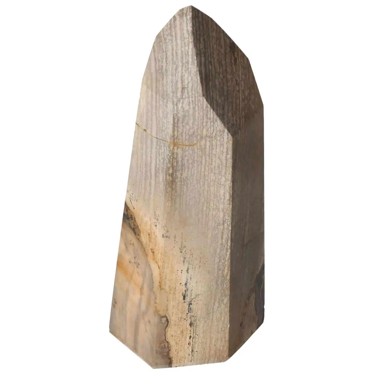 Polished Jasper Obelisk from Sylvia Crystals, a handpicked crystal for peace and balance, reducing stress and enhancing positive energy.