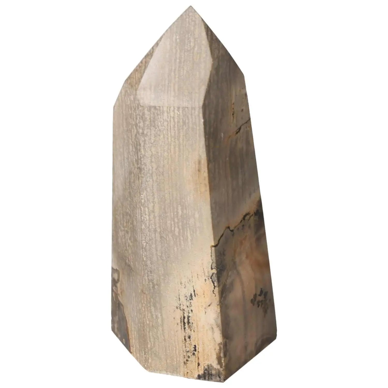 Polished Jasper Obelisk from Sylvia Crystals, enhancing space with elegance, positive energy, and stress reduction.