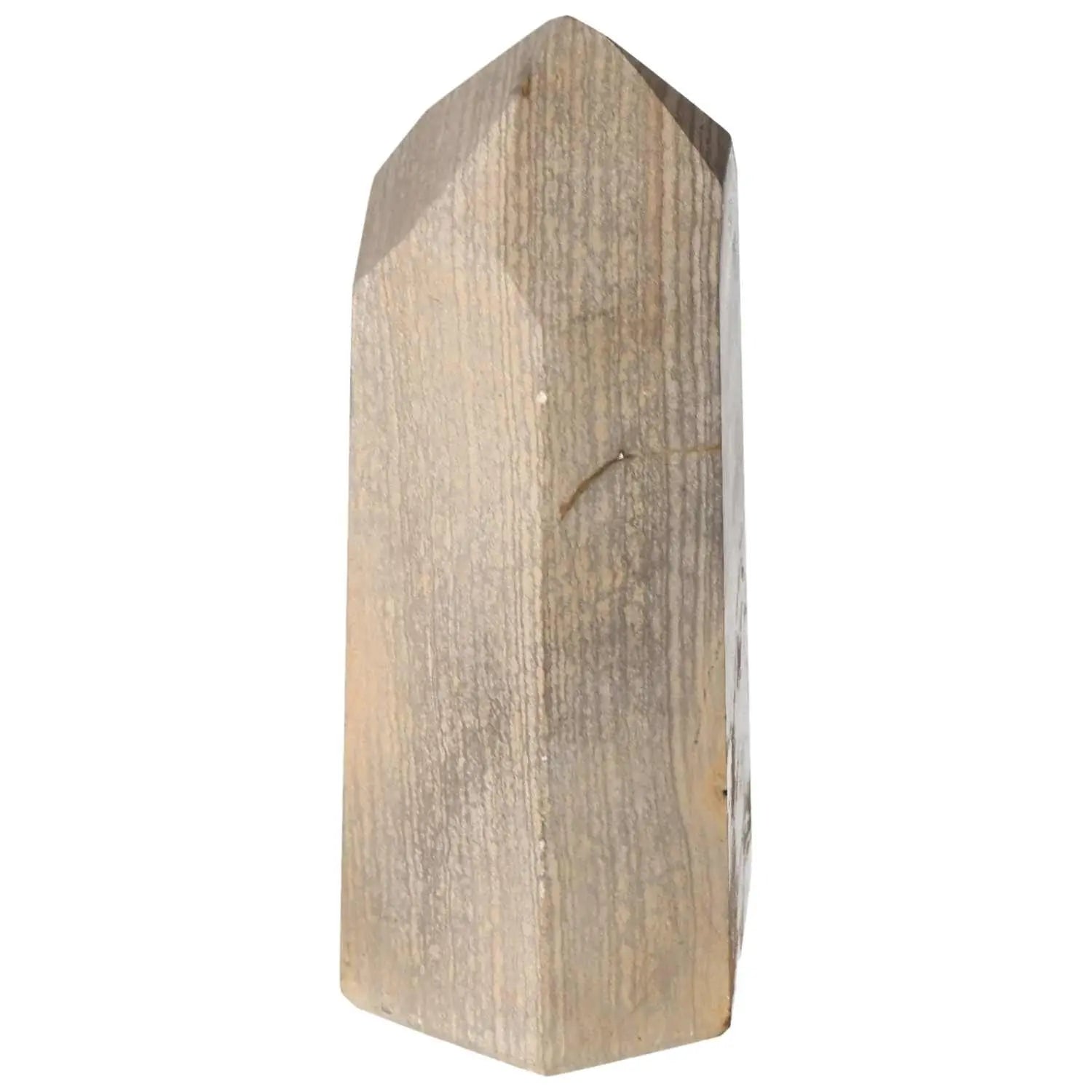 Polished Jasper Obelisk from Sylvia Crystals, symbolizing tranquility and strength, infusing spaces with positive energy.