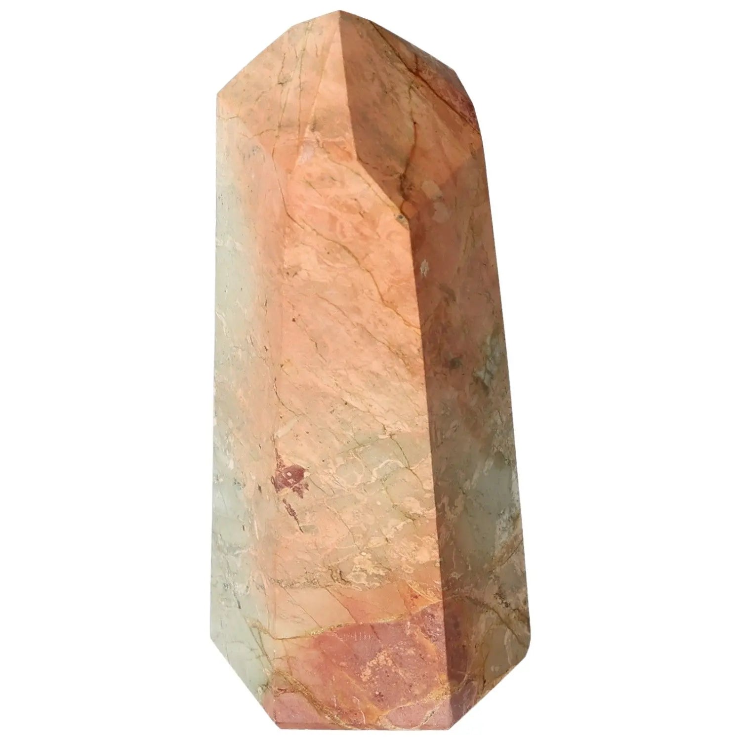 Polished Jasper Obelisk from Sylvia Crystals, luxury decor enhancing tranquility and strength with smooth, elegant design.