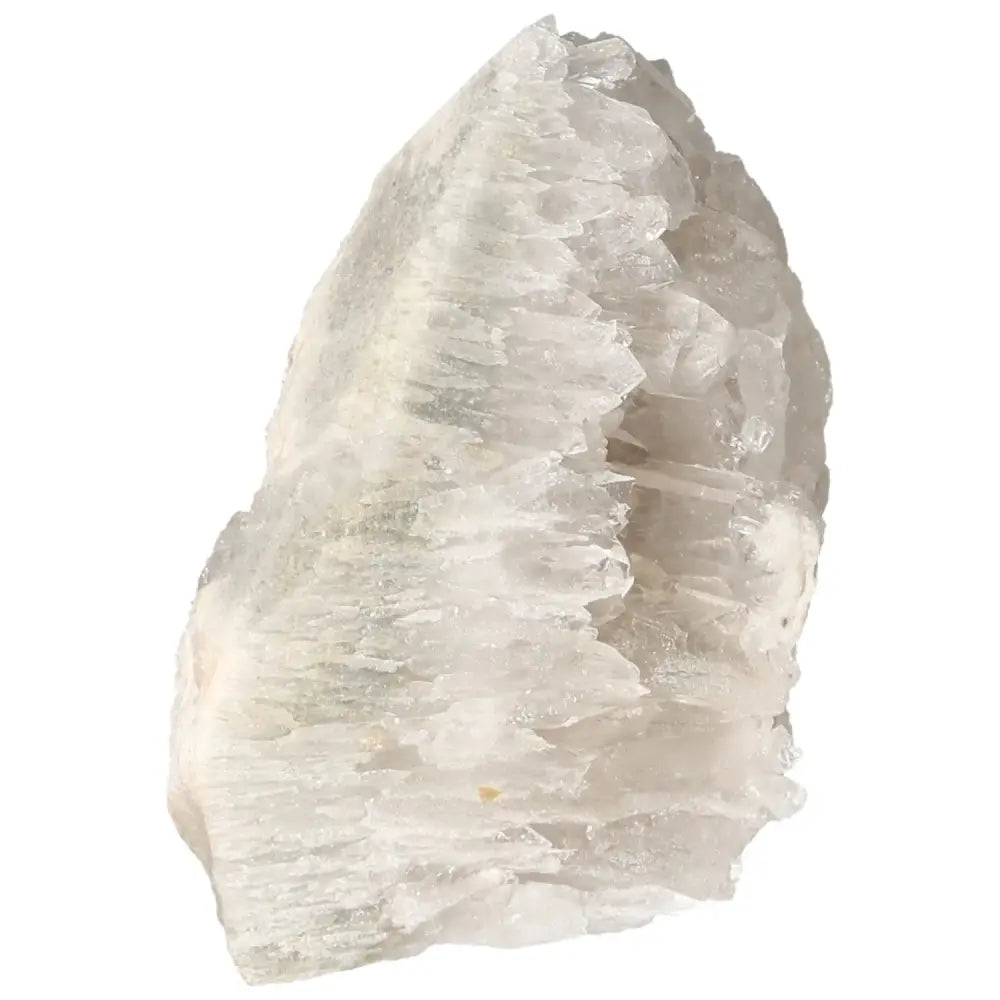 Polished Milky Quartz Point by Sylvia Crystals, showcasing divine elegance and spiritual energy, ideal for cleansing and amplifying spaces.