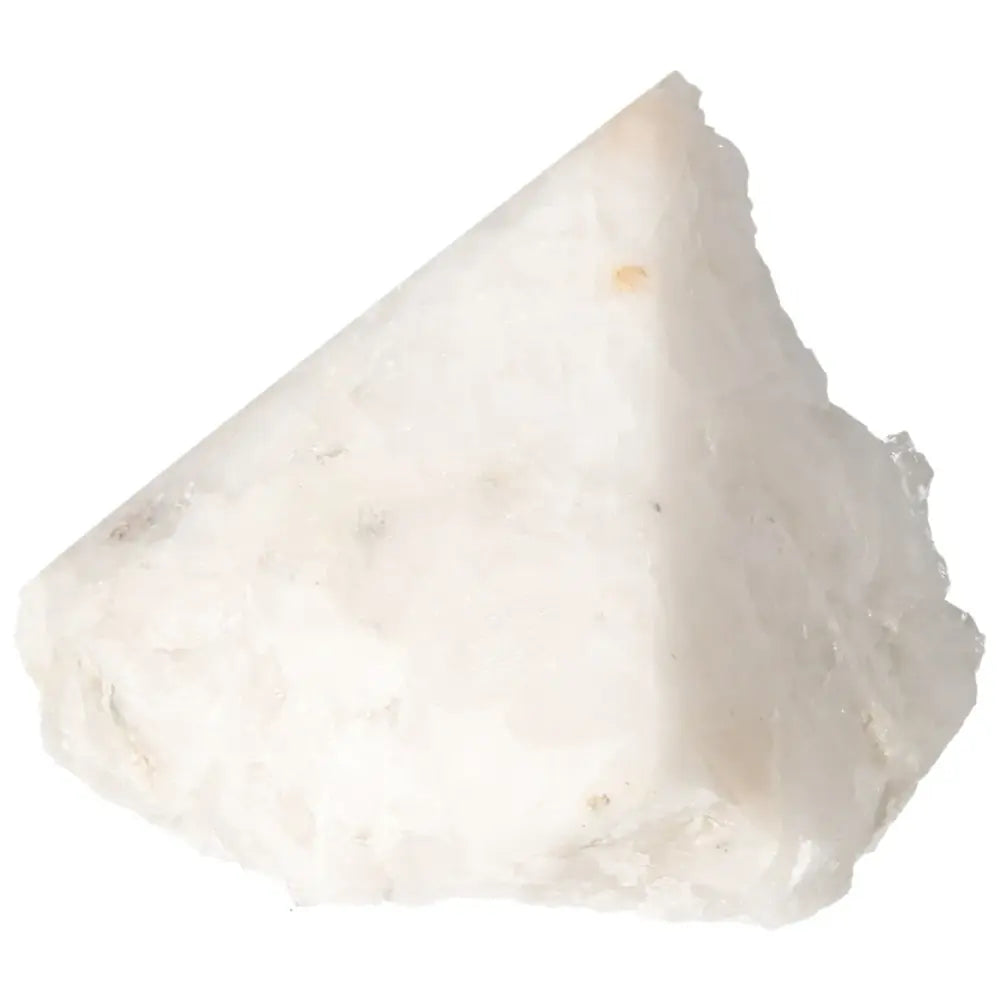 Polished Milky Quartz Point for spiritual cleansing by Sylvia Crystals