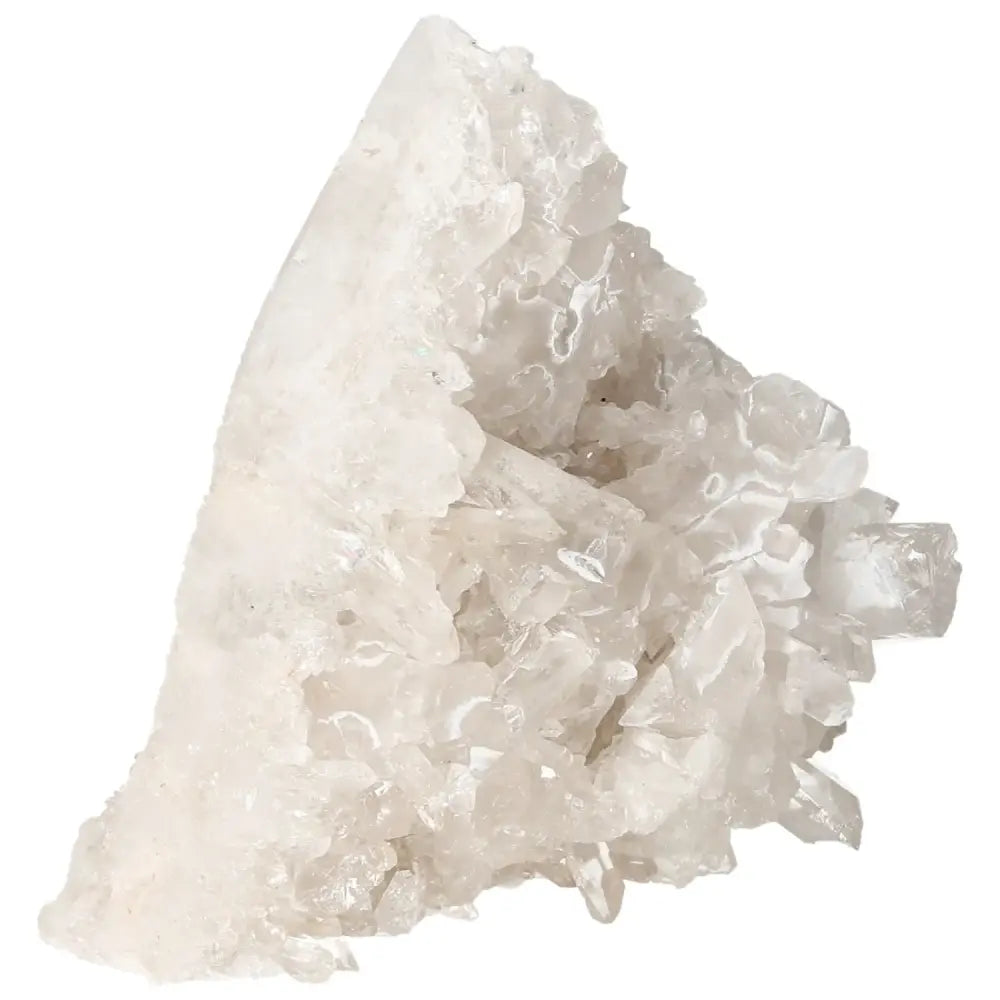 Polished Milky Quartz Point by Sylvia Crystals, showcasing its exquisite handpicked design and energy-cleansing properties.