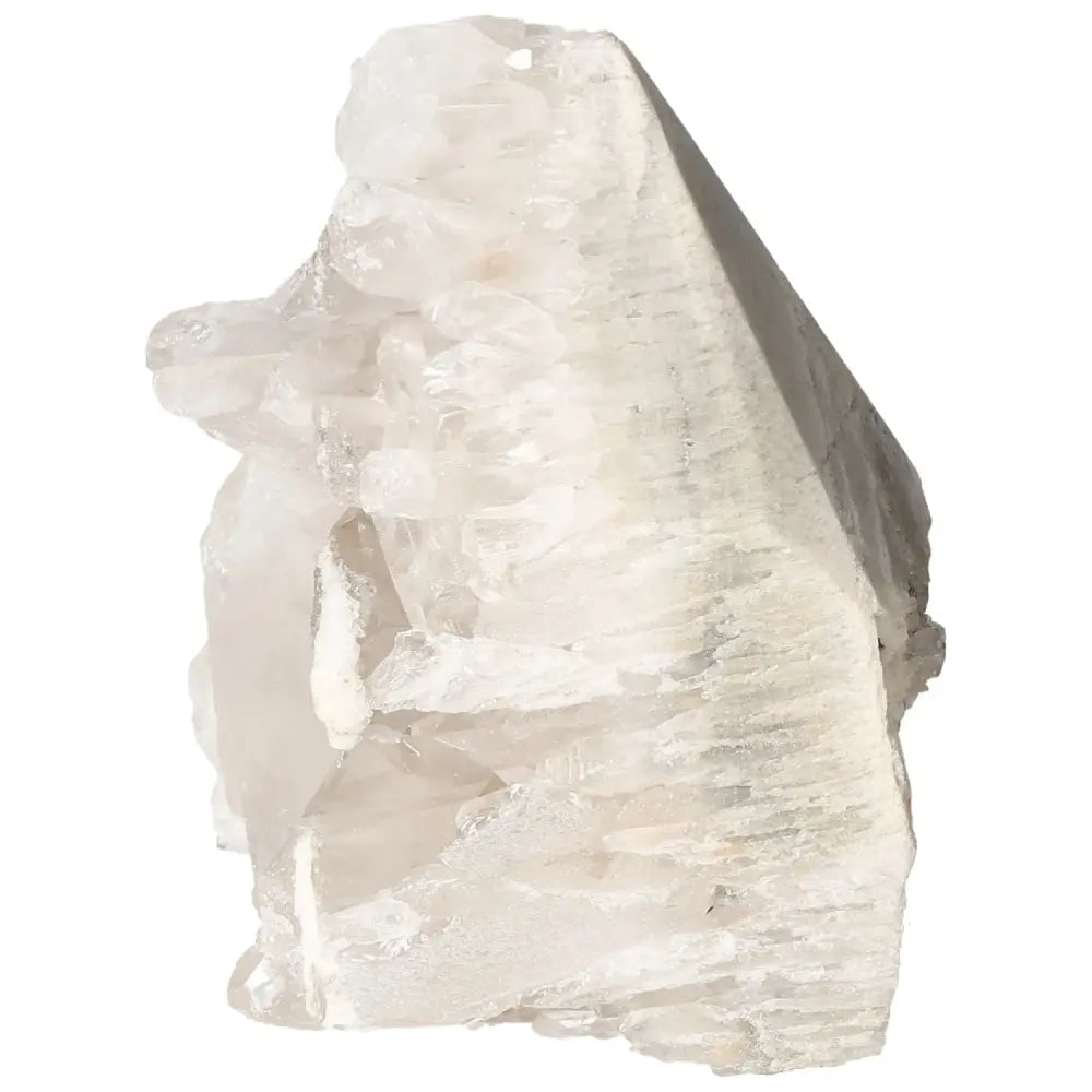 Polished Milky Quartz Point by Sylvia Crystals, enhancing personal transformation and spiritual harmonization with purifying properties.