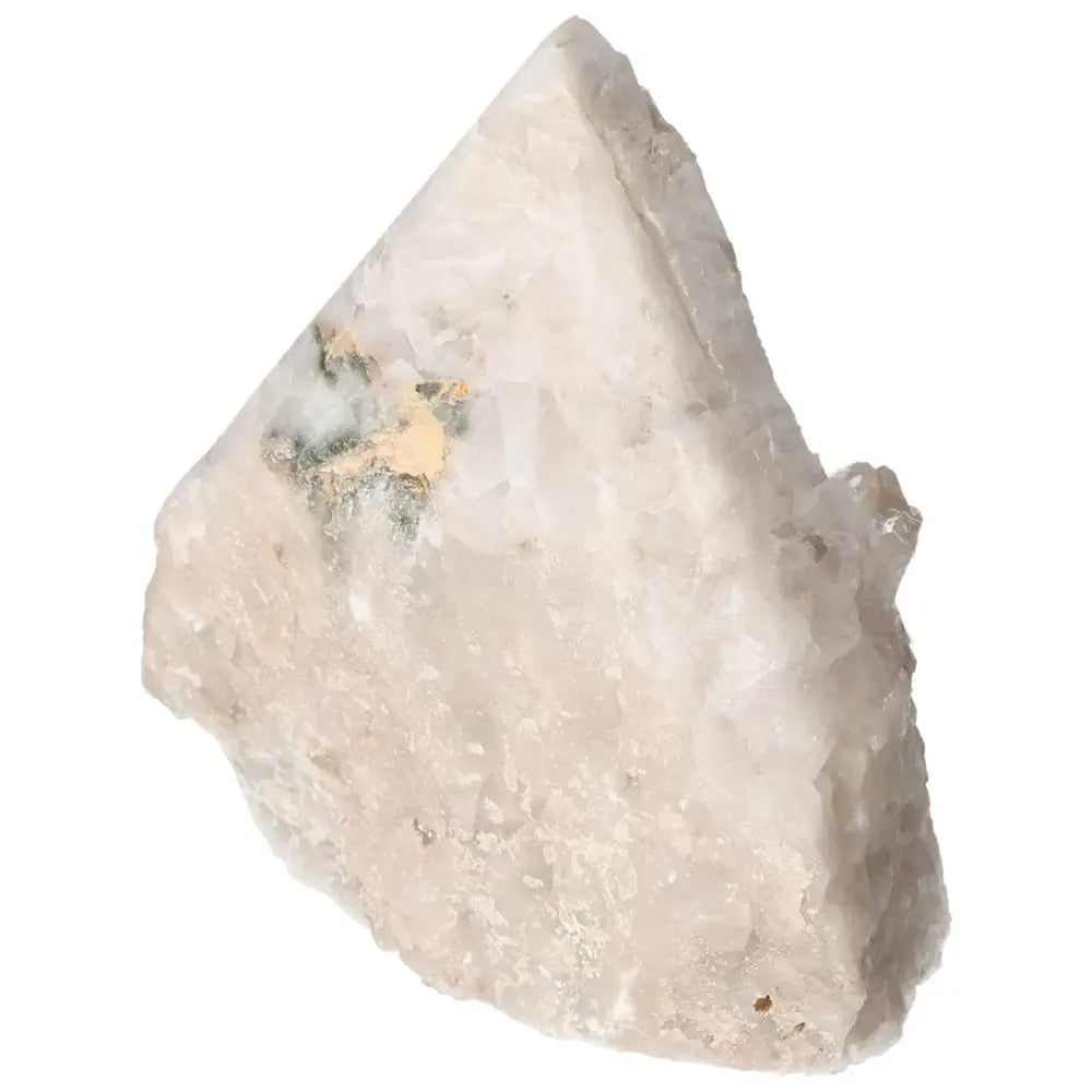 Alt Tag: Polished Milky Quartz Point by Sylvia Crystals, known for harmonizing mind and body. Premium quality, timeless elegance.