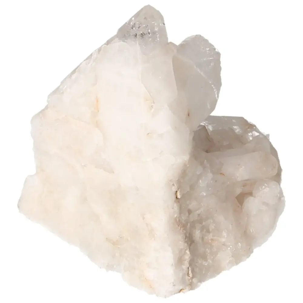 Polished Milky Quartz Point gemstone by Sylvia Crystals, showcasing natural beauty and energy-enhancing properties.