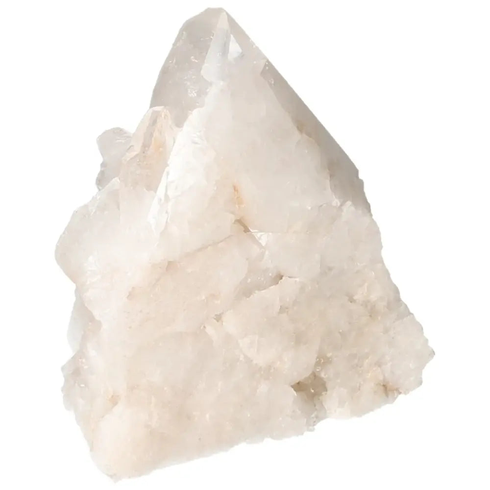 Polished Milky Quartz Point gemstone offering tranquility and energy-enhancing properties, Sylvia Crystals collection.