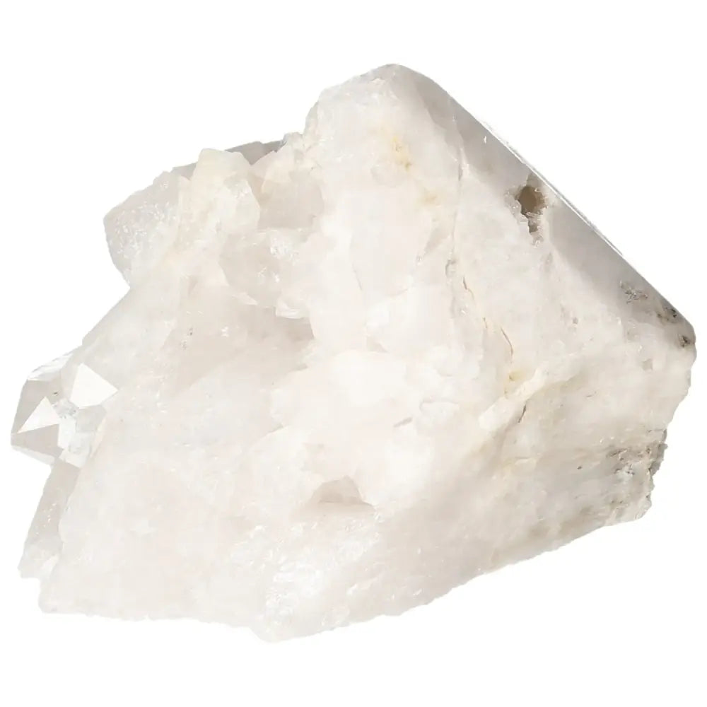 Polished Milky Quartz Point by Sylvia Crystals, showcasing clarity and balance with its exquisite polished finish.