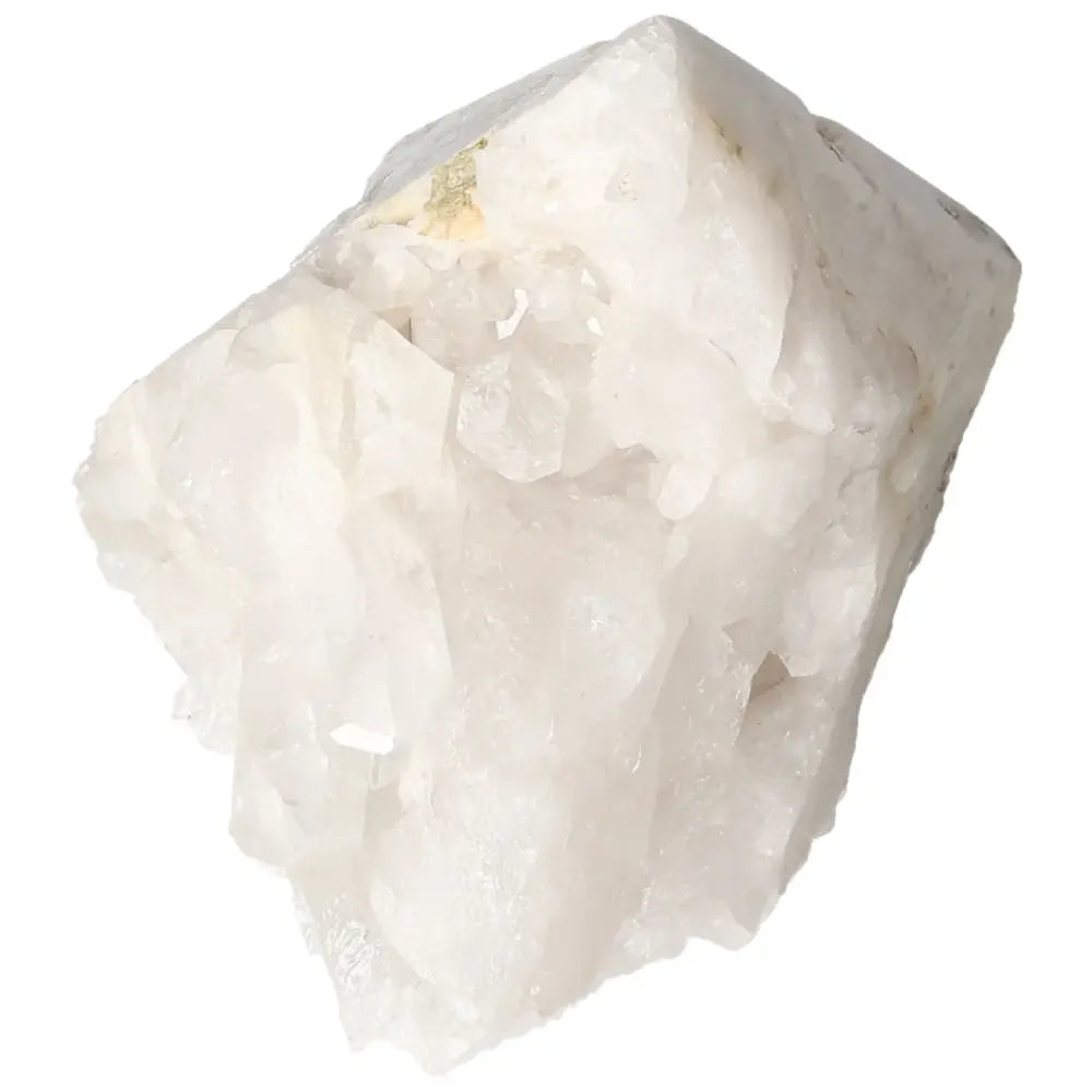 Polished Milky Quartz Point crystal from Sylvia Crystals, showcasing a polished silken surface, ideal for spiritual and decorative use.