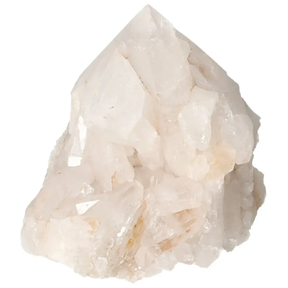 Polished Milky Quartz Point from Sylvia Crystals, enhancing tranquility and balance, premium gemstone.
