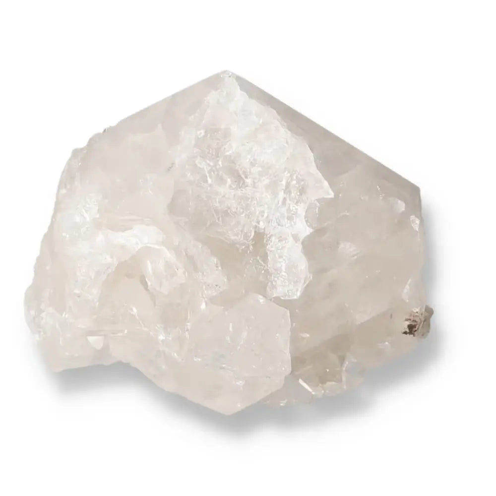Polished Milky Quartz Point, Sylvia Crystals' premium energy-enhancing crystal for personal growth and balance, beautifully polished finish.