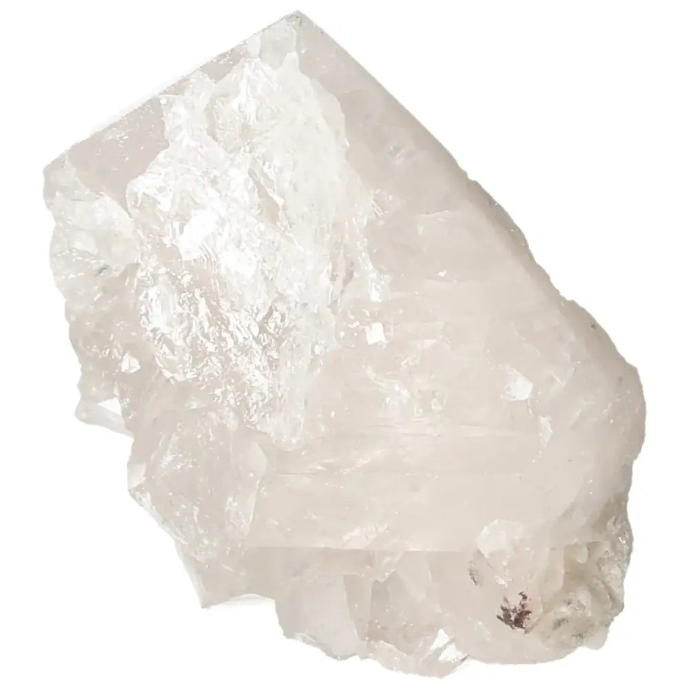 Polished Milky Quartz Point from Sylvia Crystals, enhancing vibrational energy and personal growth. High-quality, master healer stone.