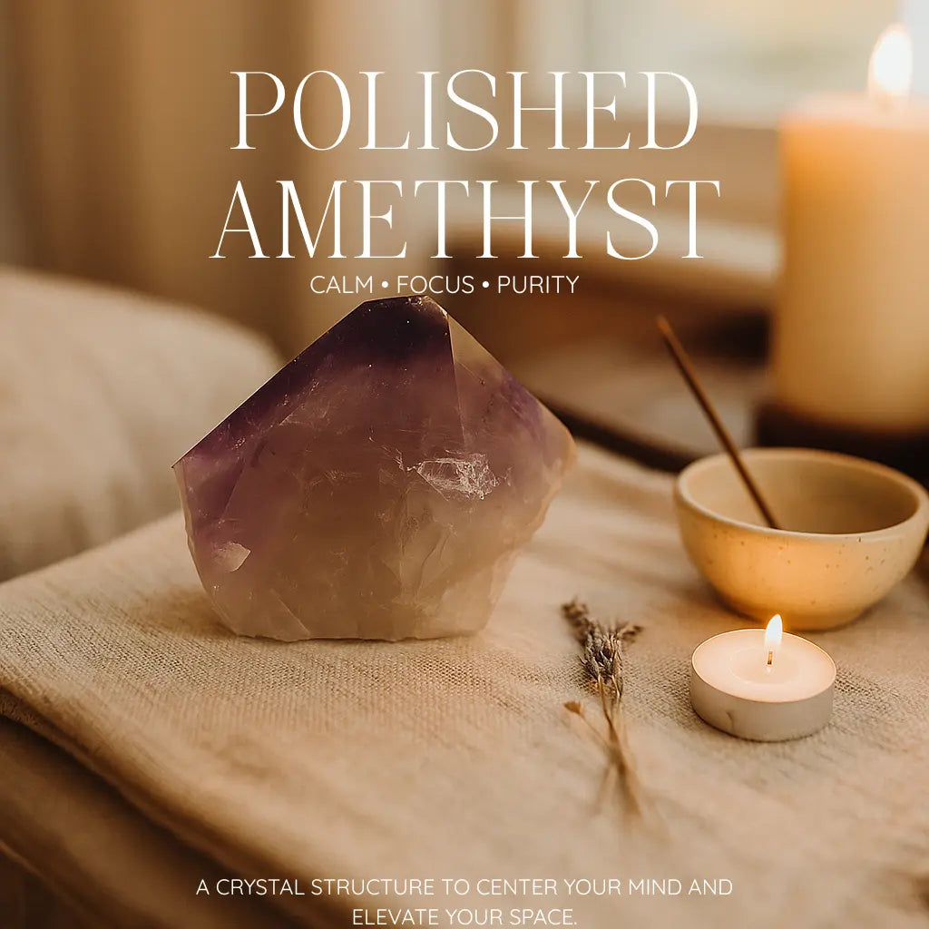 Polished Point Amethyst Sylvia Crystals Sp. z o.o.