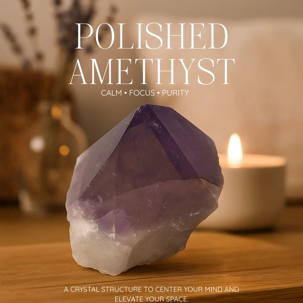 Polished Point Amethyst Sylvia Crystals Sp. z o.o.