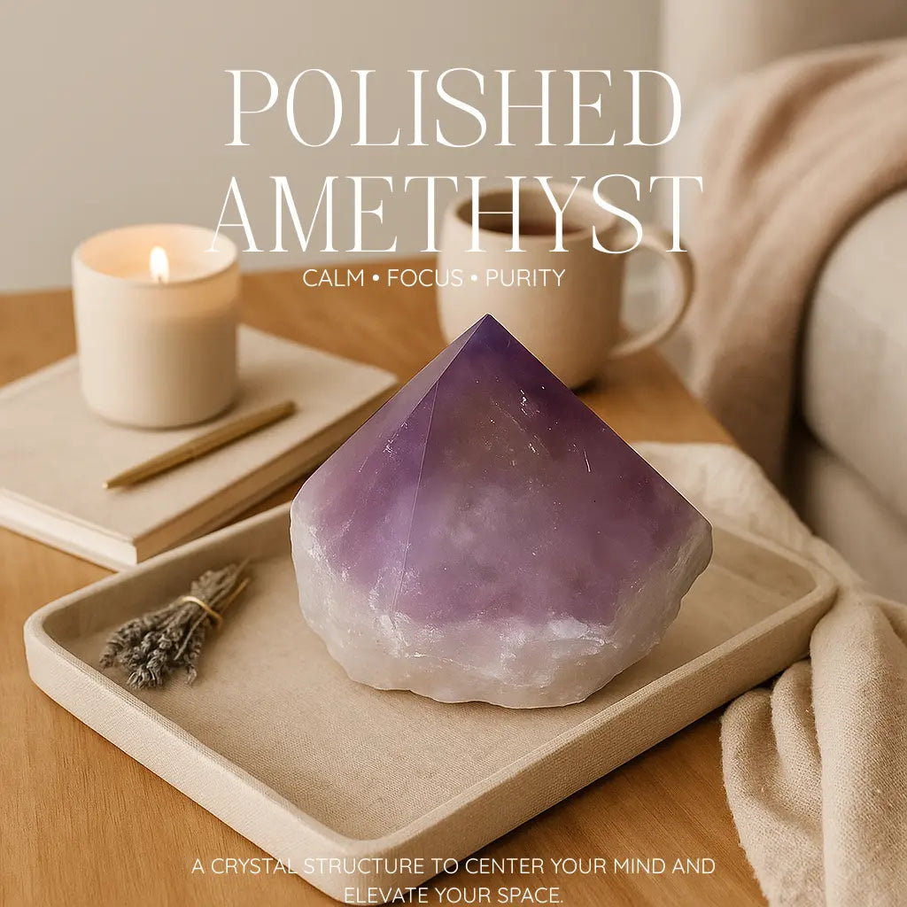 Polished Point Amethyst Sylvia Crystals Sp. z o.o.