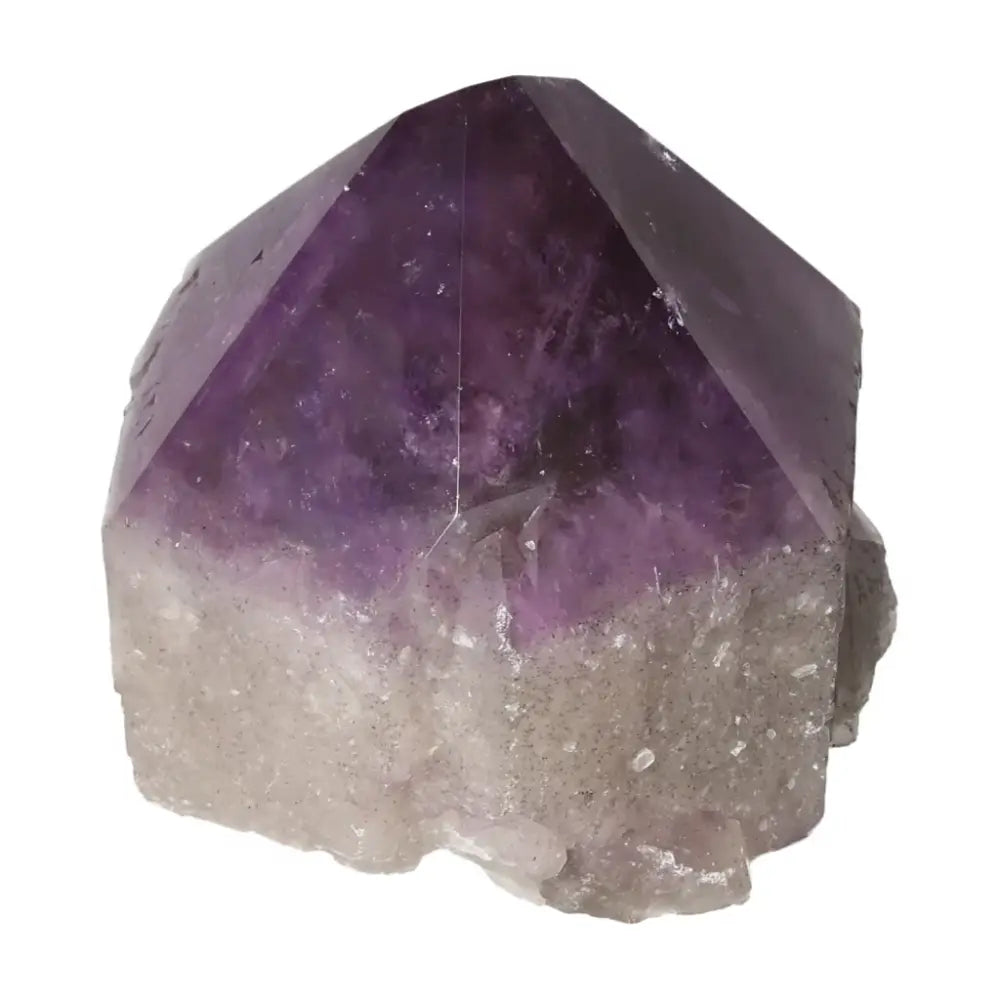 Polished Point Amethyst by Sylvia Crystals, premium quality gemstone for stress relief and positive energy
