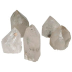 Polished Clear Quartz with Chlorite crystals from Sylvia Crystals showcasing natural elegance and purification properties.