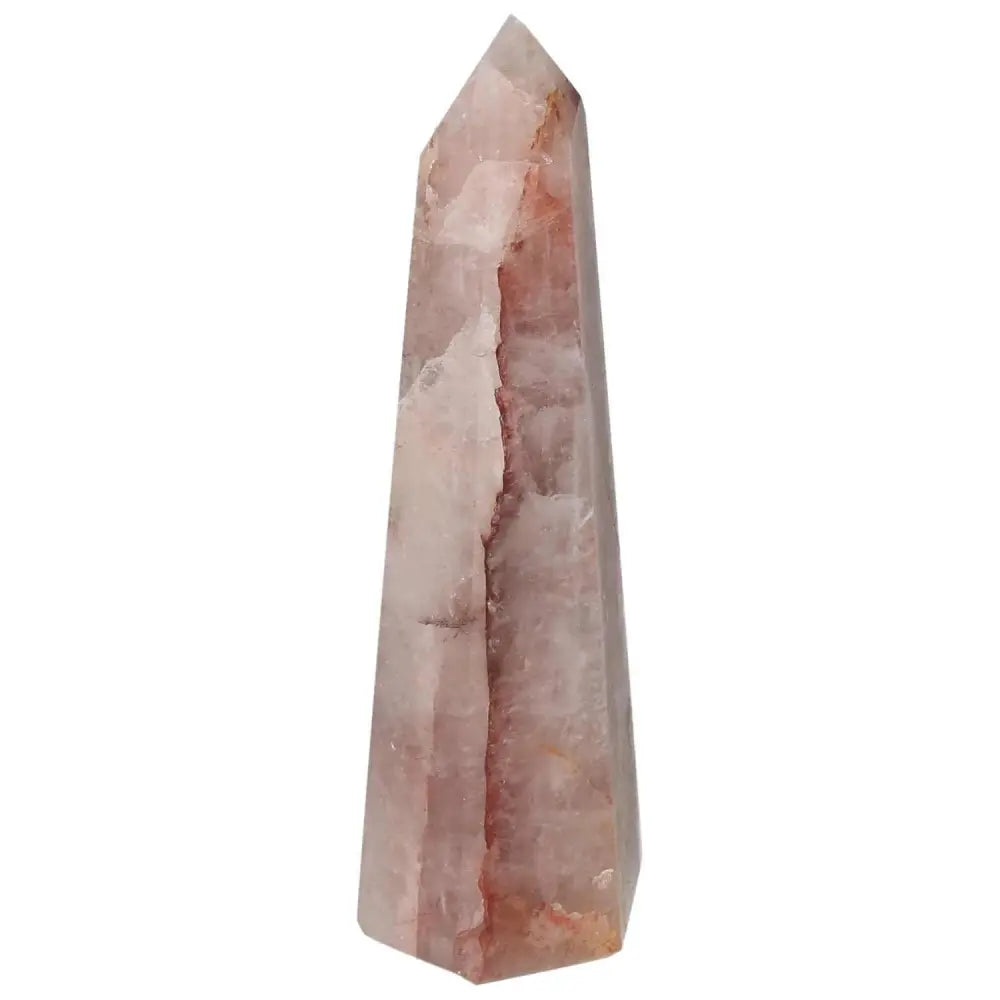 Polished Point Hematoide crystal from Sylvia Crystals, highlighting luxury and divine geometry, premium quality aesthetic marvel.
