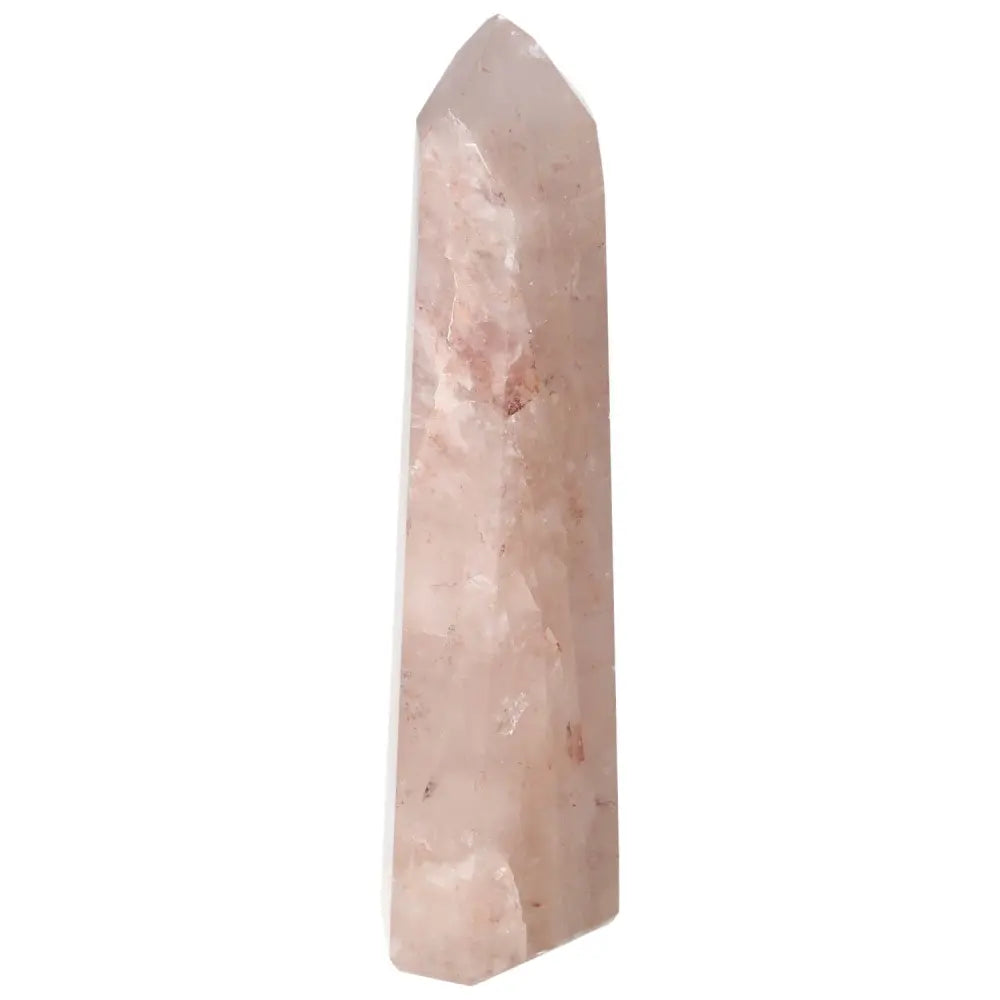 Polished Point Hematoide crystal from Sylvia Crystals, showcasing a blend of spirit and matter in a harmonious, premium design.