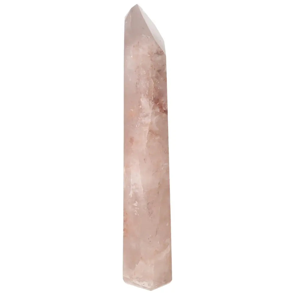 Polished Point Hematoide crystal from Sylvia Crystals, reflecting spiritual harmony and transformative energy.