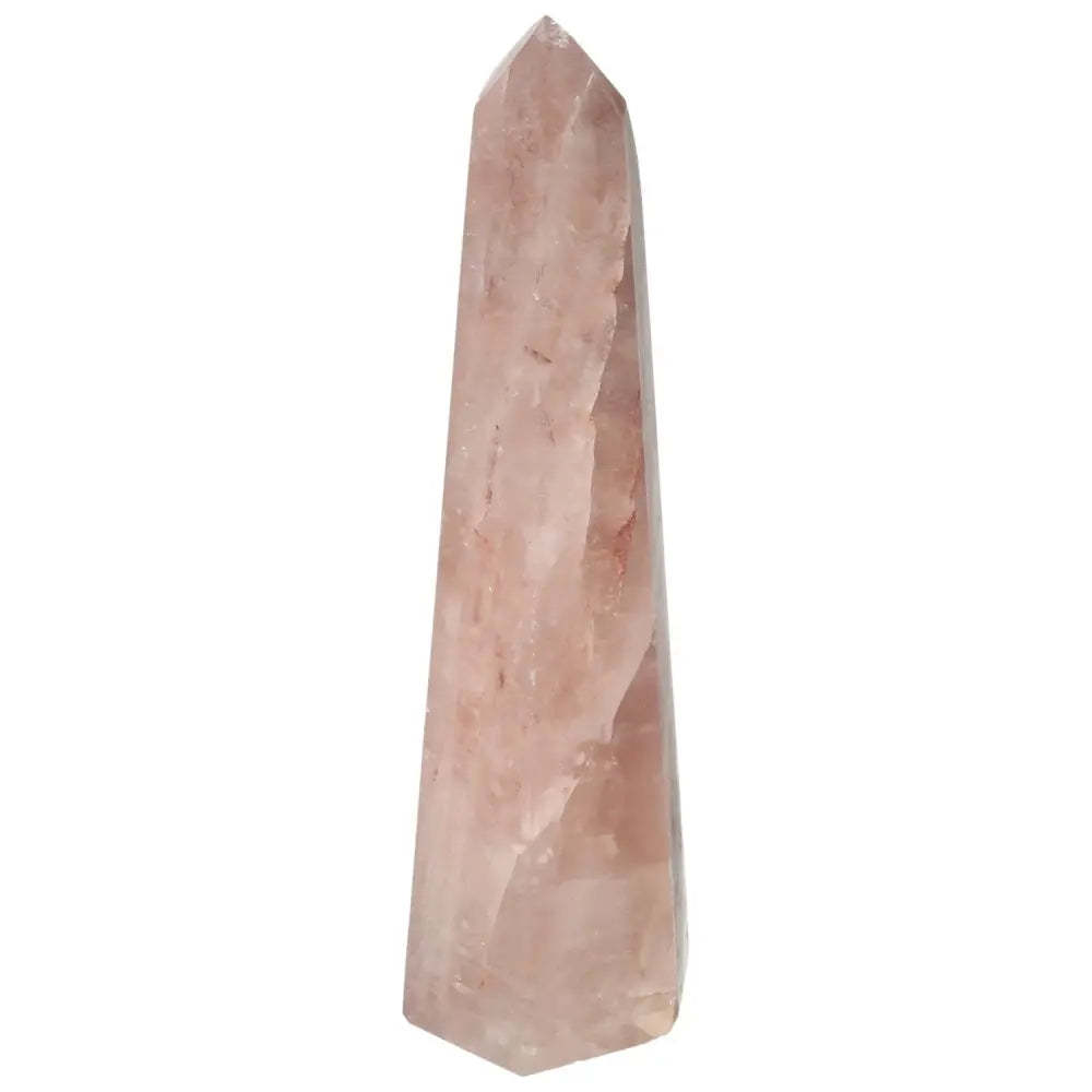 Polished Point Hematoide crystal from Sylvia Crystals, featuring deep red hues and intricate patterns for spiritual harmony.