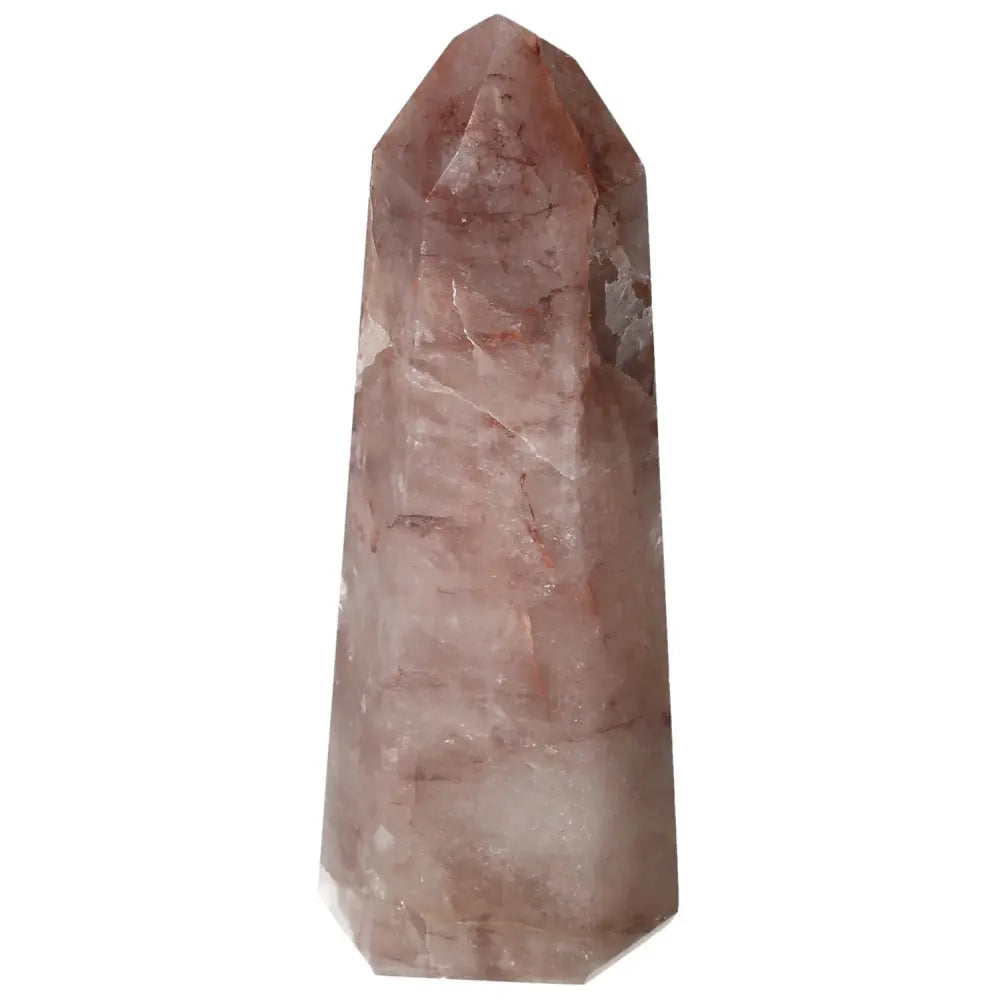 Polished Point Hematoide Crystal by Sylvia Crystals, showcasing luxurious quality and spiritual elegance.
