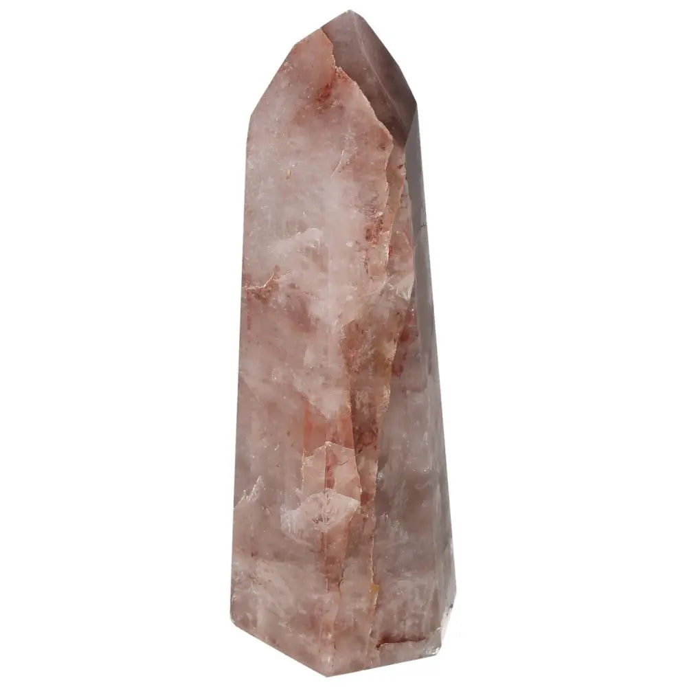 Polished Point Hematoide crystal by Sylvia Crystals, embodying luxury and elegance for conscious living and spiritual positivity.