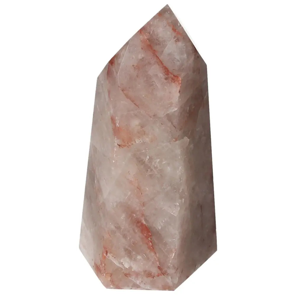 Exquisite Polished Point Hematoide Crystal by Sylvia Crystals, ideal for enhancing tranquility and harmony in your living space.