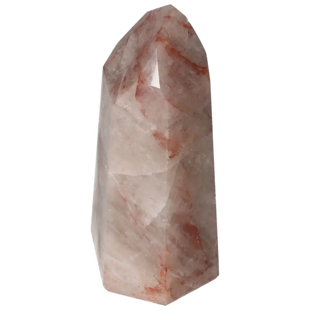 Polished Point Hematoide crystal by Sylvia Crystals, ideal for creating a tranquil living space and promoting harmony.