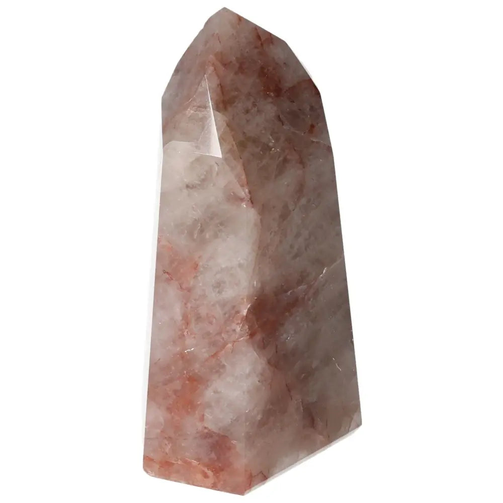 Polished Point Hematoide crystal by Sylvia Crystals, enhancing tranquility and harmony in any living space.