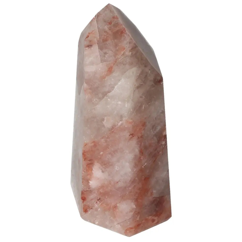 Polished Point Hematoide crystal from Sylvia Crystals, featuring a unique blend of colors for enhancing tranquility in any space.