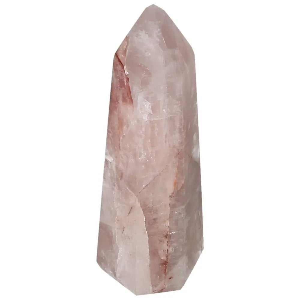 Exquisite Polished Point Hematoide crystal from Sylvia Crystals, showcasing luxury and spirituality in a unique design.
