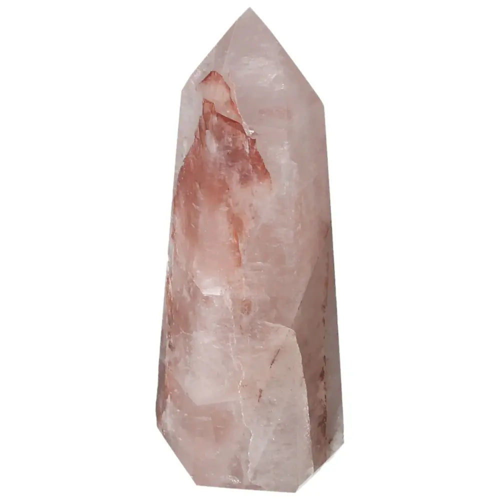 "Polished Point Hematoide Crystal from Sylvia Crystals, showcasing premium quality and unique design"