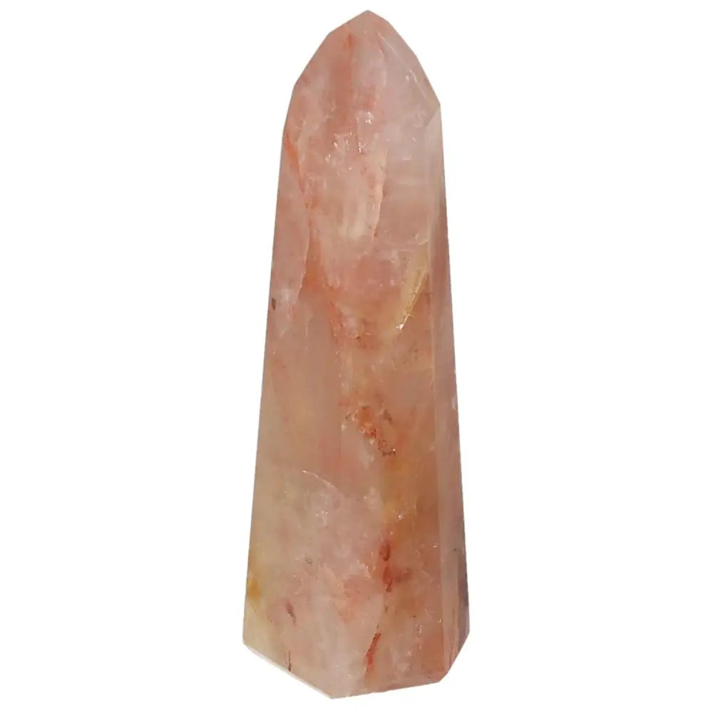 Polished Point Hematoide crystal tower for spiritual grounding and balancing, from Sylvia Crystals.