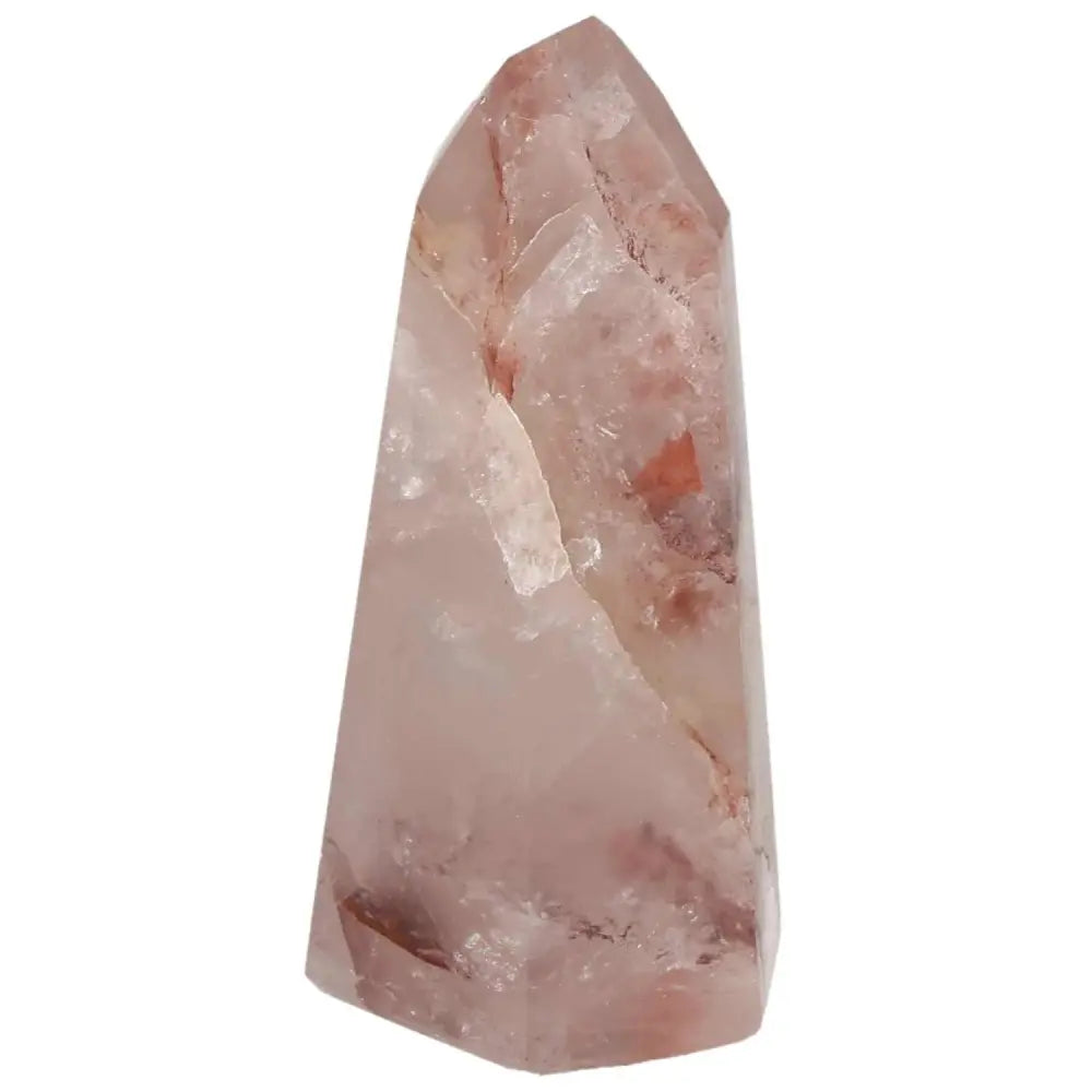 Exquisite Polished Point Hematoide Crystal by Sylvia Crystals with rich earthy tones, ideal for enhancing your spiritual journey.
