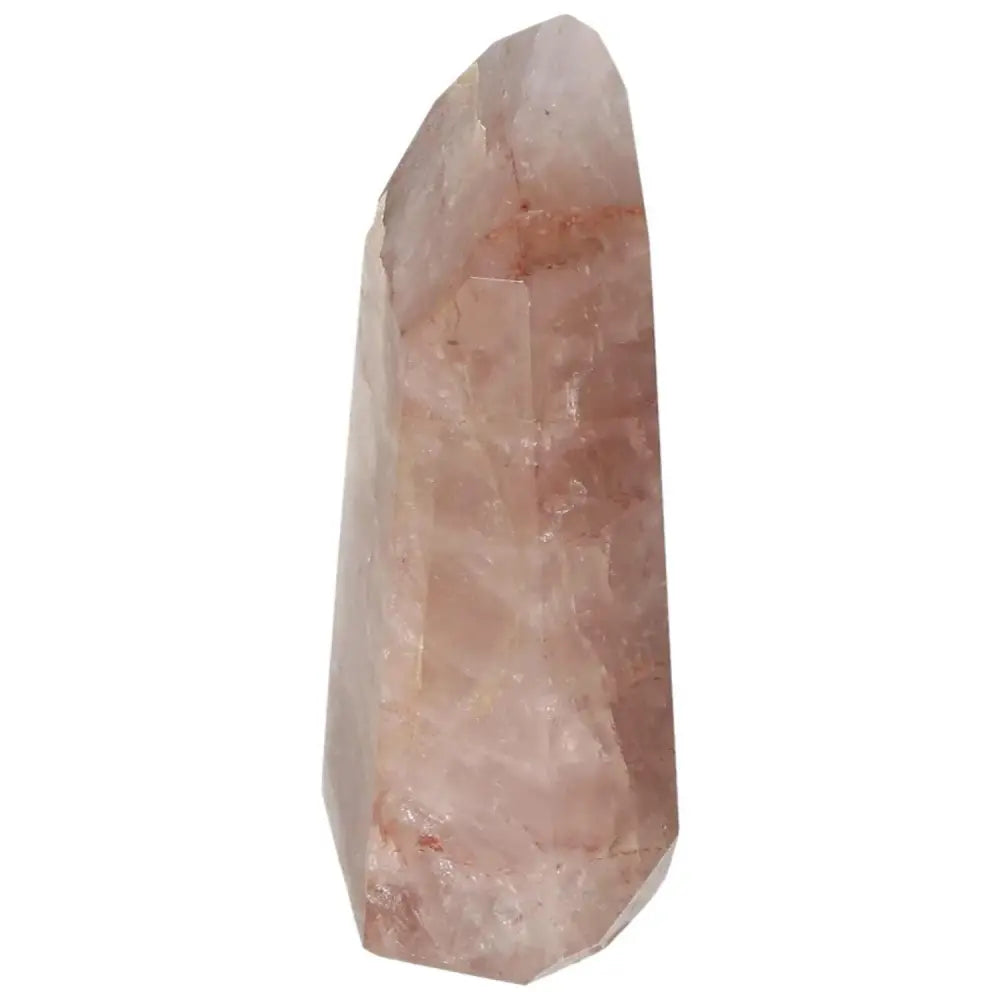 Polished Point Hematoide crystal with sleek finish, showcasing natural beauty and elegance, ideal for spiritual growth and luxury.