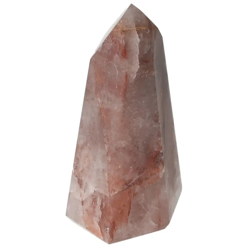 Polished Point Hematoide crystal from Sylvia Crystals, showcasing its smooth finish and natural beauty as a luxurious home decor piece.