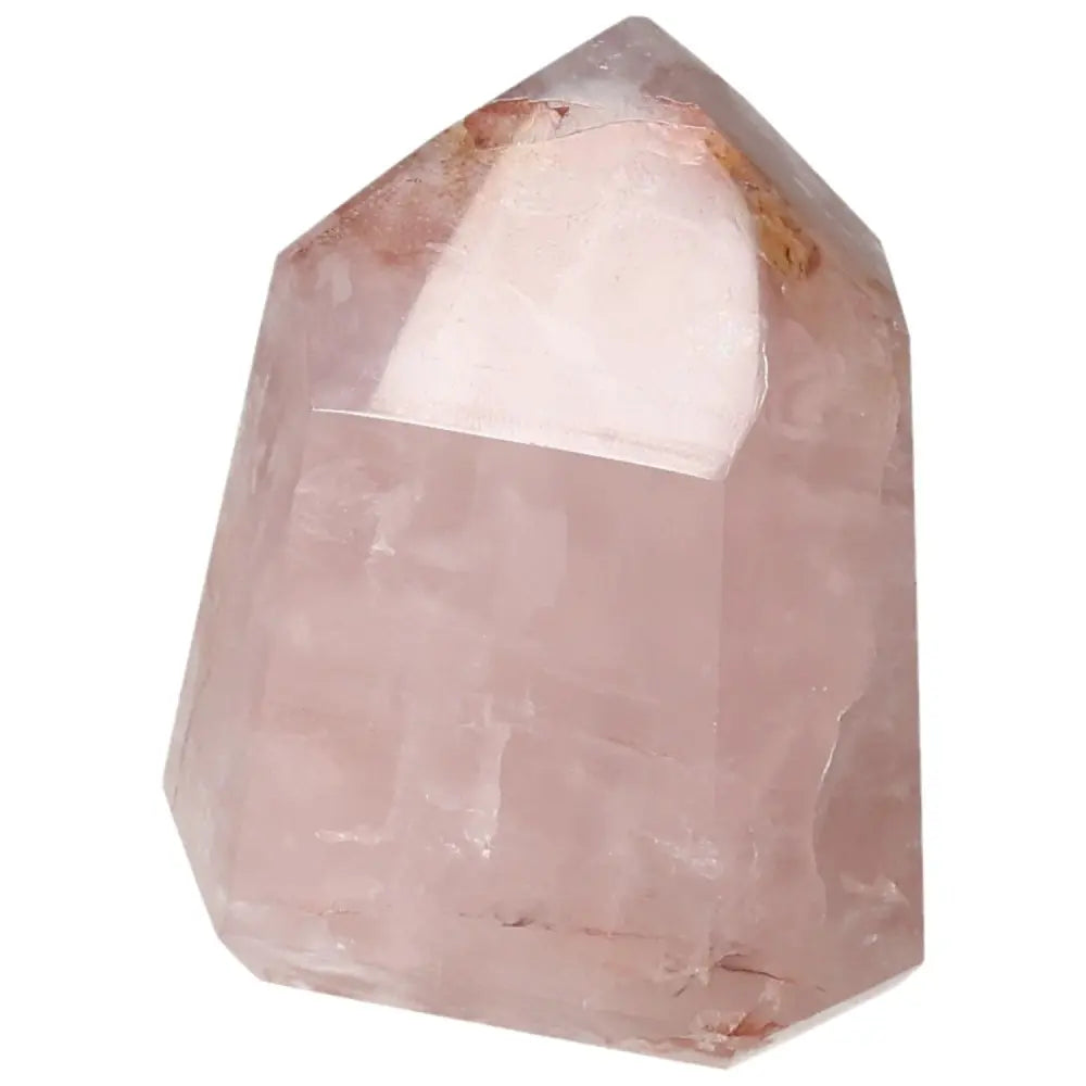 Polished Point Hematoide crystal from Sylvia Crystals, showcasing its elegant and conscious design for energy and mindfulness.