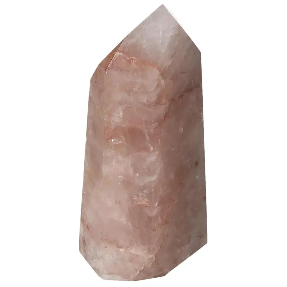 Polished Point Hematoide crystal from Sylvia Crystals, showcasing its sleek, refined elegance and captivating natural beauty.
