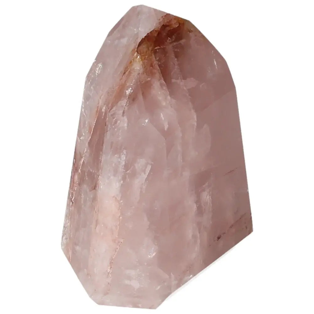 Polished Point Hematoide crystal from Sylvia Crystals, showcasing elegant energy and conscious living principles.
