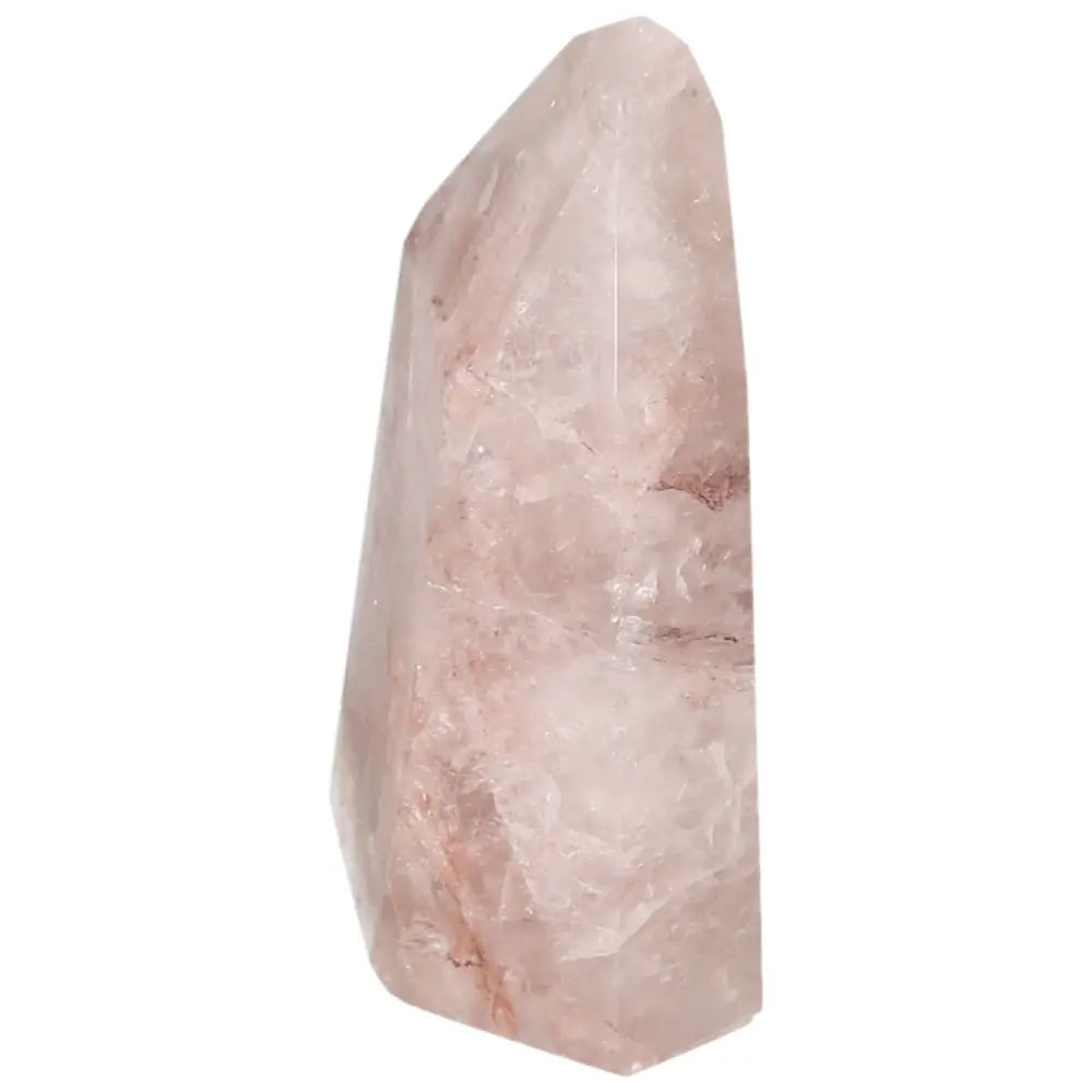 Sylvia Crystals' elegant Polished Point Hematoide crystal exuding luxury and conscious living.
